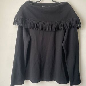 NEW Miss Dorby Sweater Womens Size Fringed‎ Shawl Collar